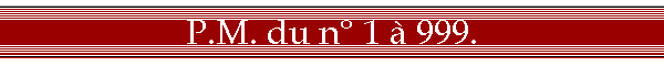 P.M. du n 1  999.