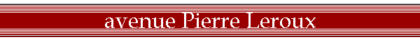 avenue Pierre Leroux